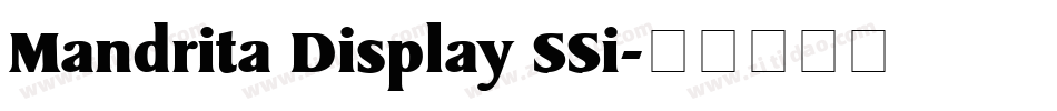 Mandrita Display SSi字体转换
